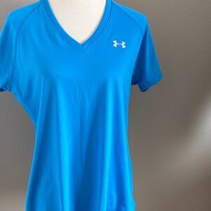 Under Armour Women's Bright Blue V-Neck Tee
